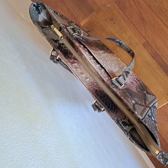 Brahmin Ashlee Medium Leather Tote Bag in Diamondback Ombre Melbourne - Picture 11 of 14